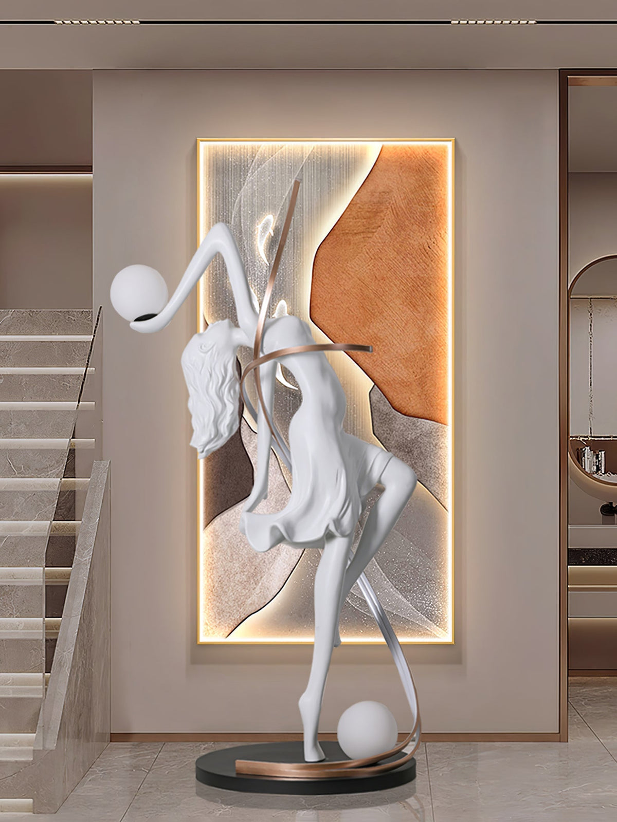 Mirorelia vloerlamp Goddess Statue elegant