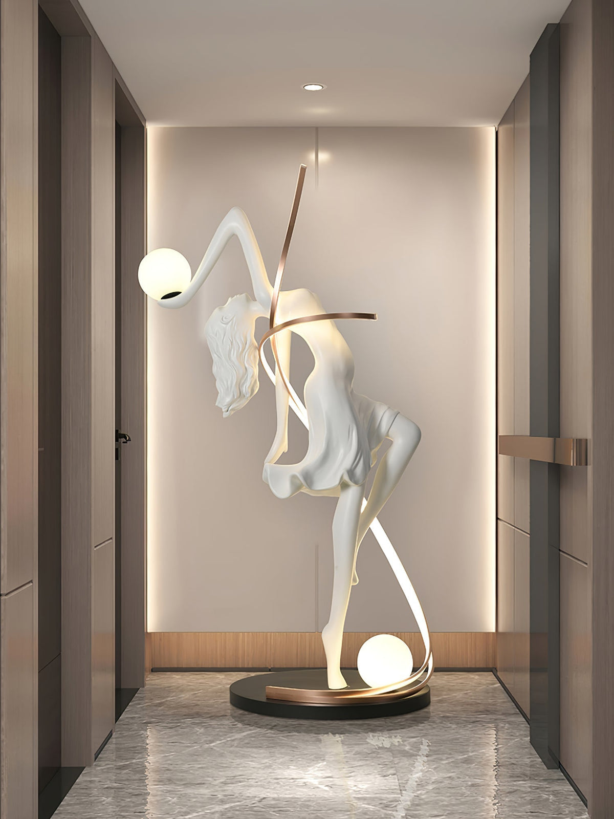 Mirorelia vloerlamp Goddess Statue elegant