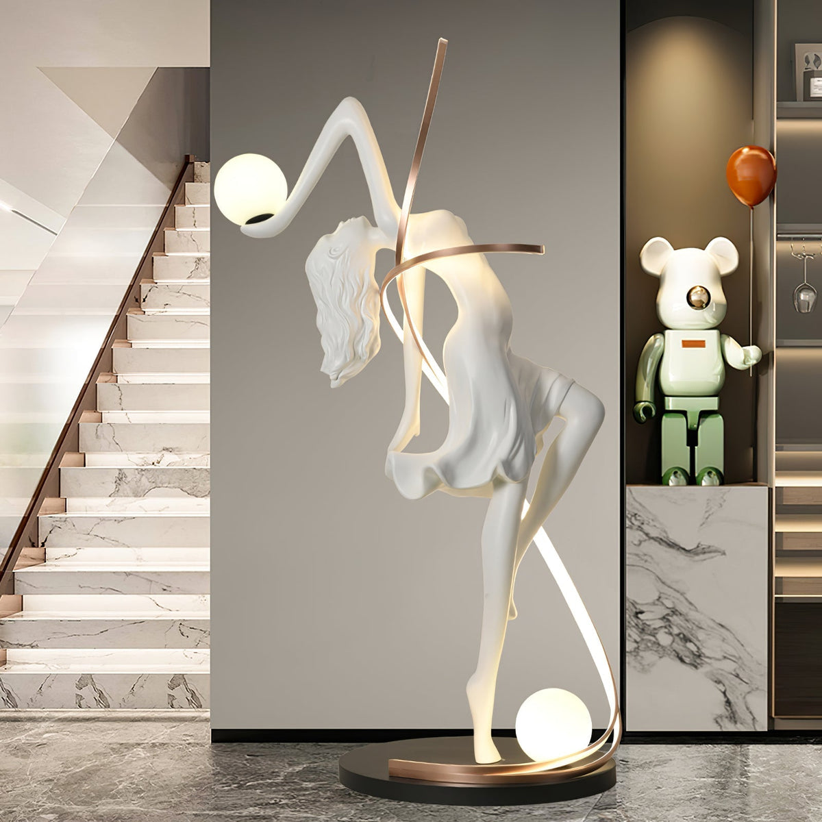 Mirorelia vloerlamp Goddess Statue elegant