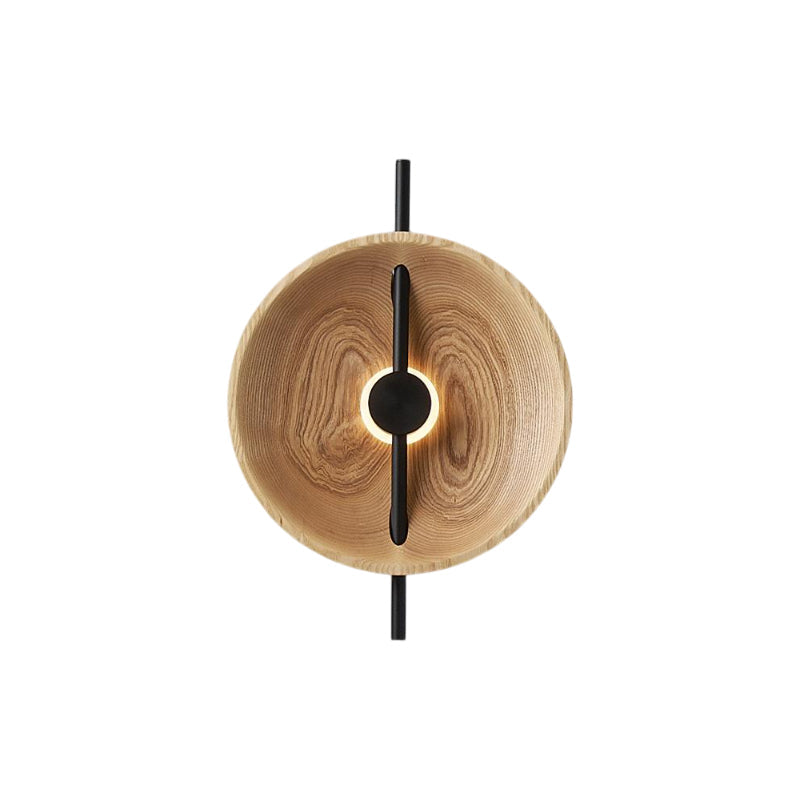 Mito wandlamp met afwerking in houtkleur