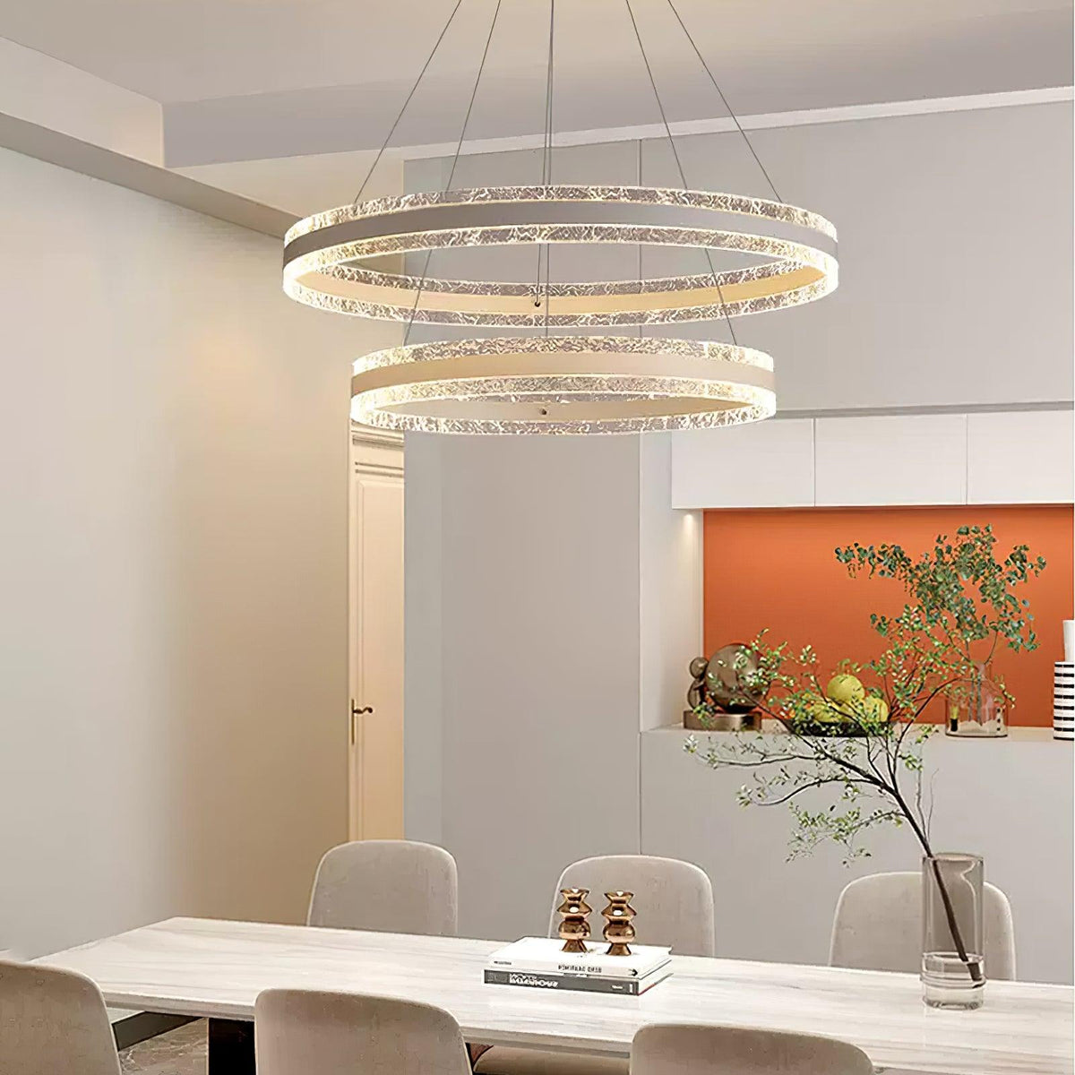 Aroxen Hanglamp modern LED Cirkelringen