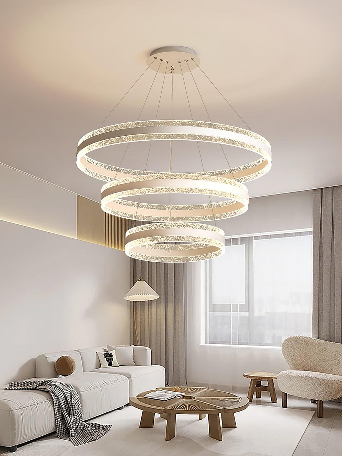 Aroxen Hanglamp modern LED Cirkelringen