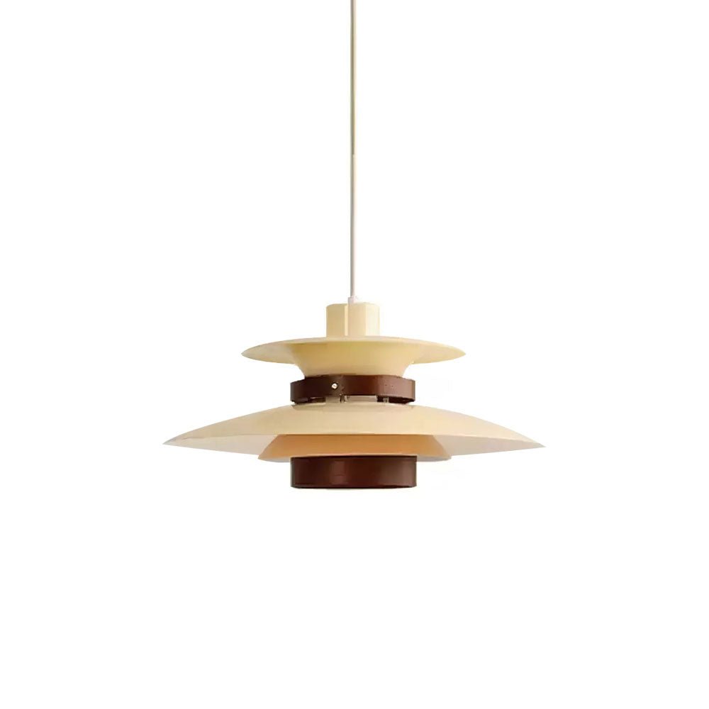 Sylelenne hanglamp van hout en staal