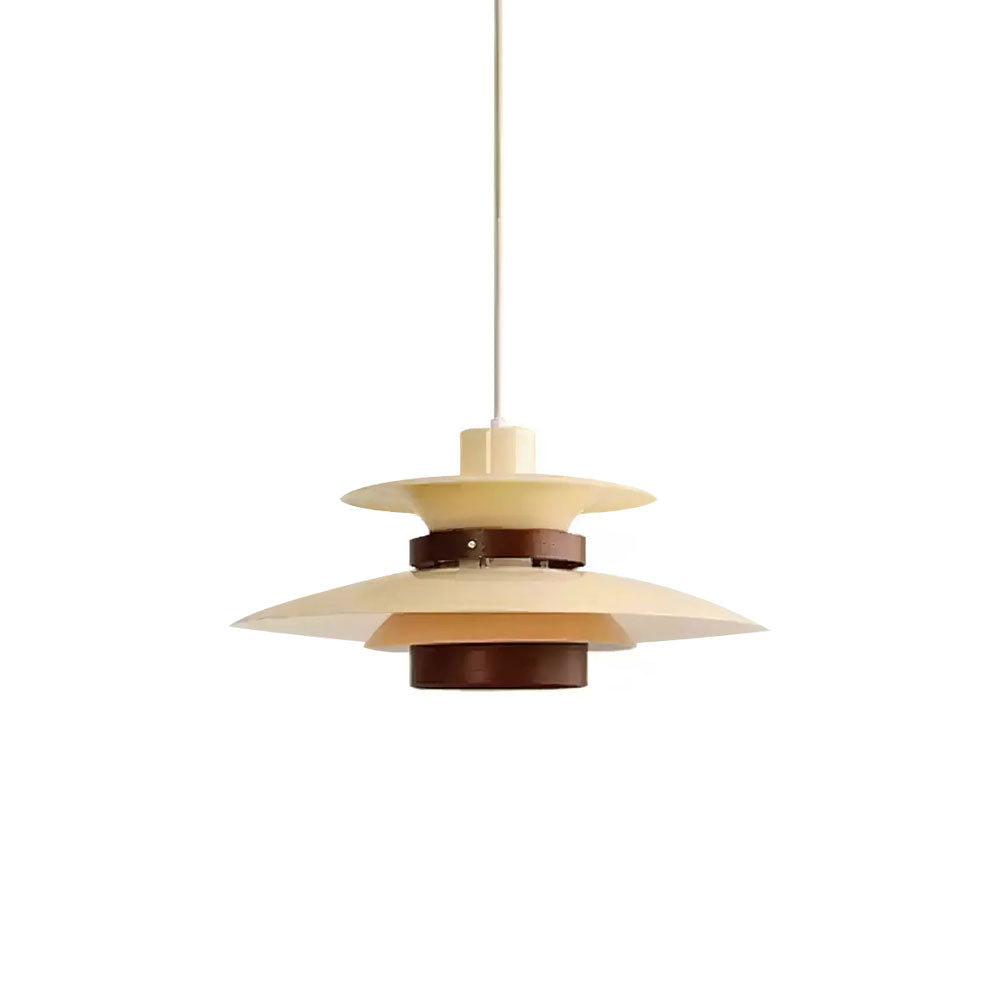 Sylelenne hanglamp van hout en staal