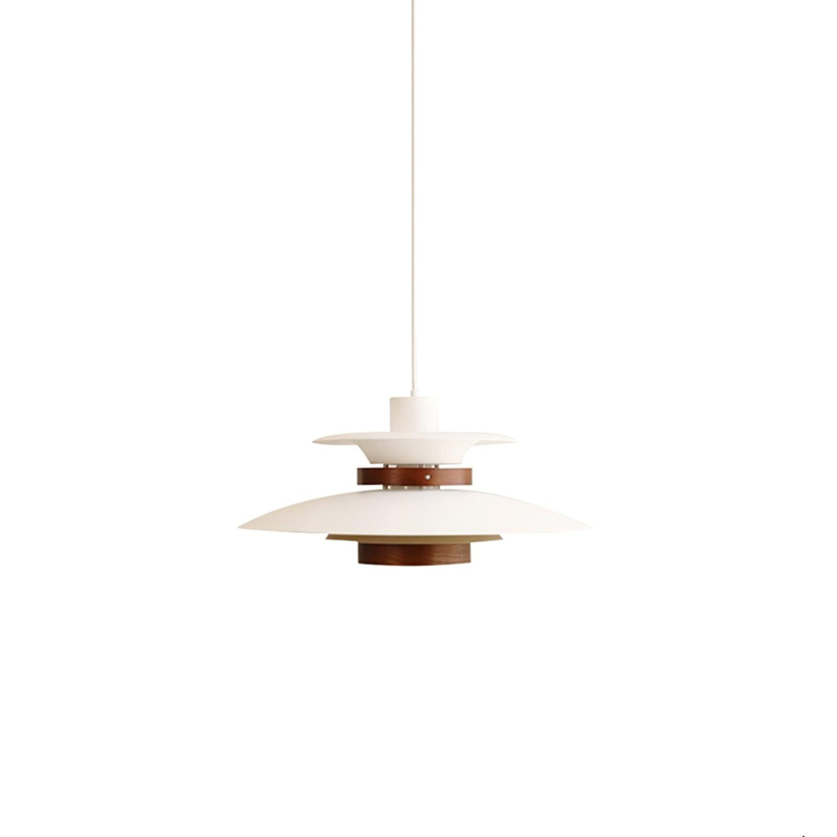 Sylelenne hanglamp van hout en staal