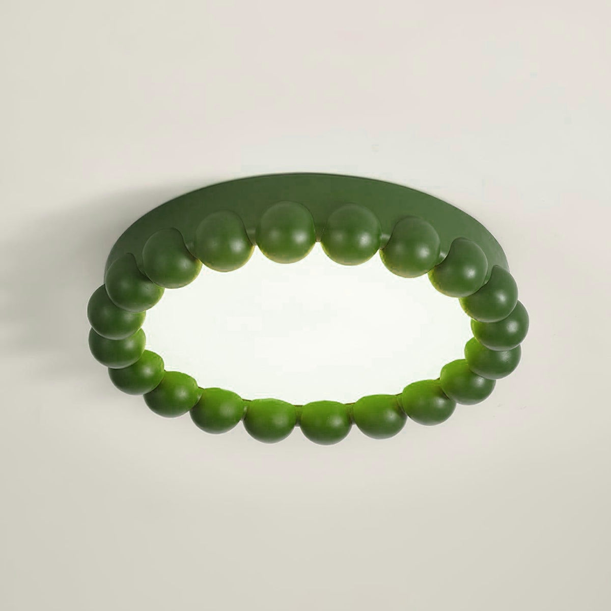 Zevian plafondlamp met hars en bubbels, rond, speels en zacht