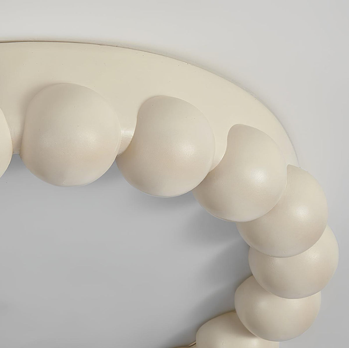 Zevian plafondlamp met hars en bubbels, rond, speels en zacht