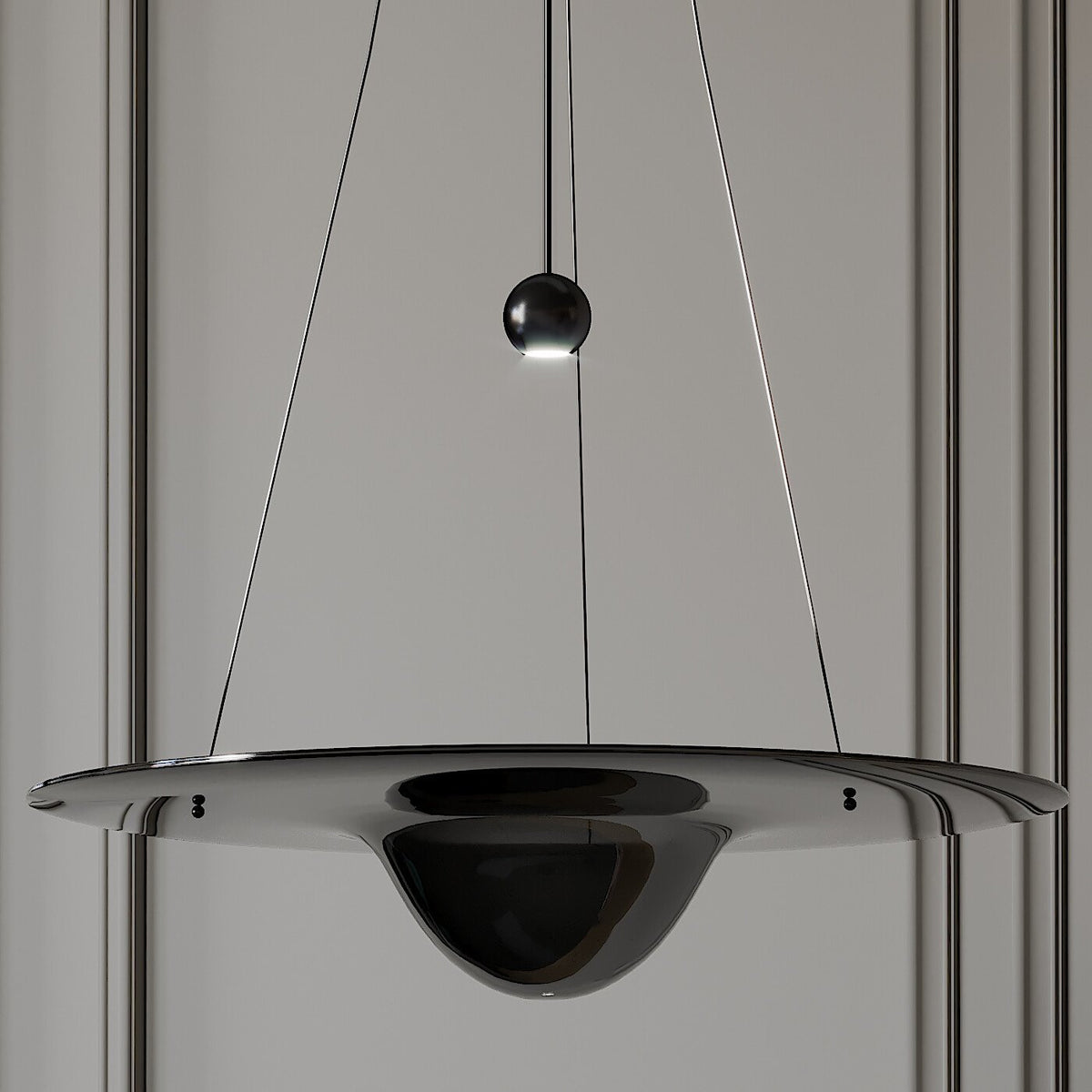 Aurivine hanglamp van messing met minimalistisch ontwerp