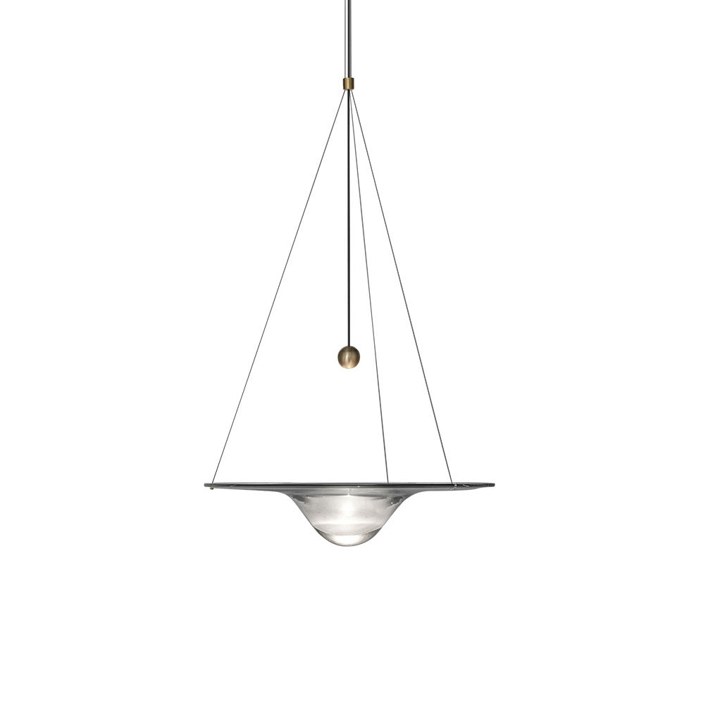 Aurivine hanglamp van messing met minimalistisch ontwerp