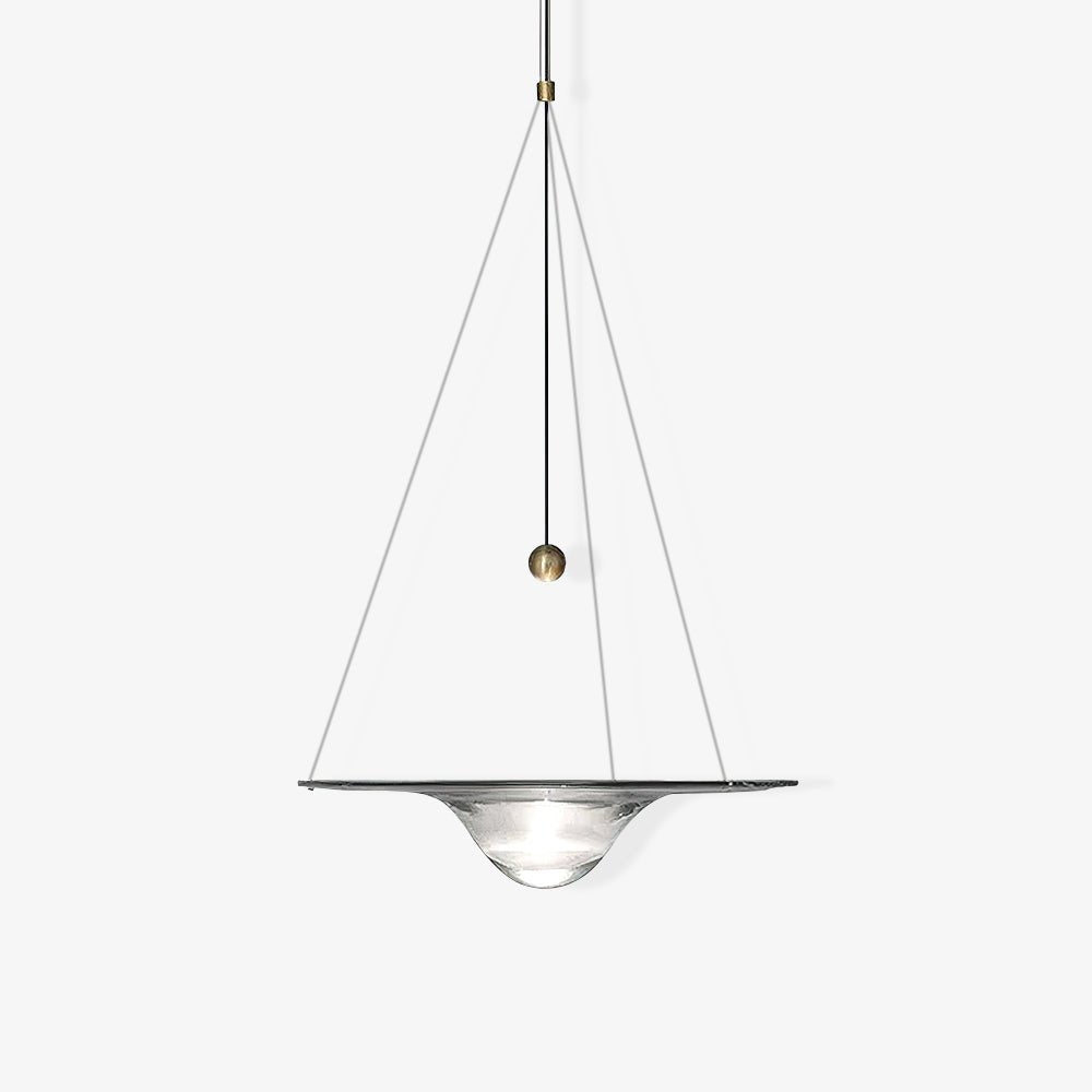 Aurivine hanglamp van messing met minimalistisch ontwerp