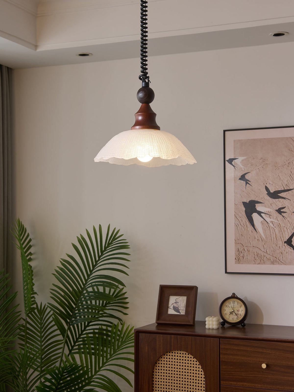 Nydoreth elegantie Vintage Art Houten hanglamp