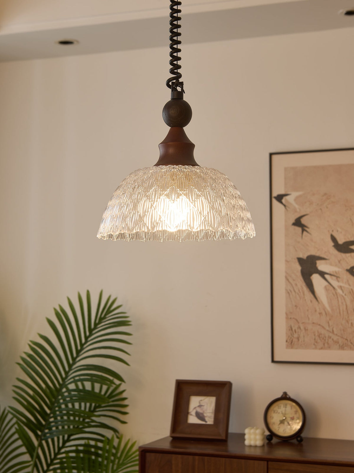 Nydoreth elegantie Vintage Art Houten hanglamp