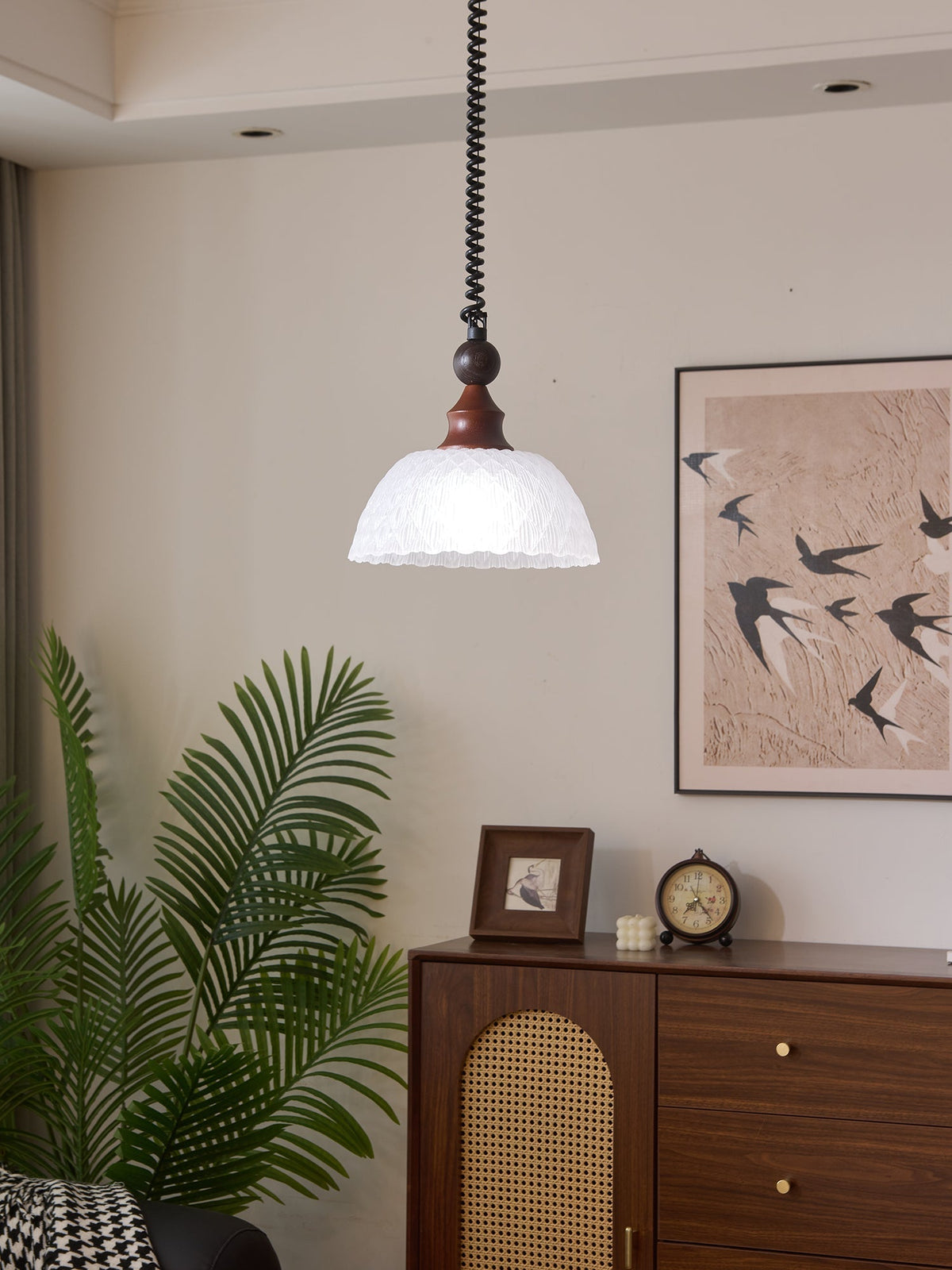 Nydoreth elegantie Vintage Art Houten hanglamp