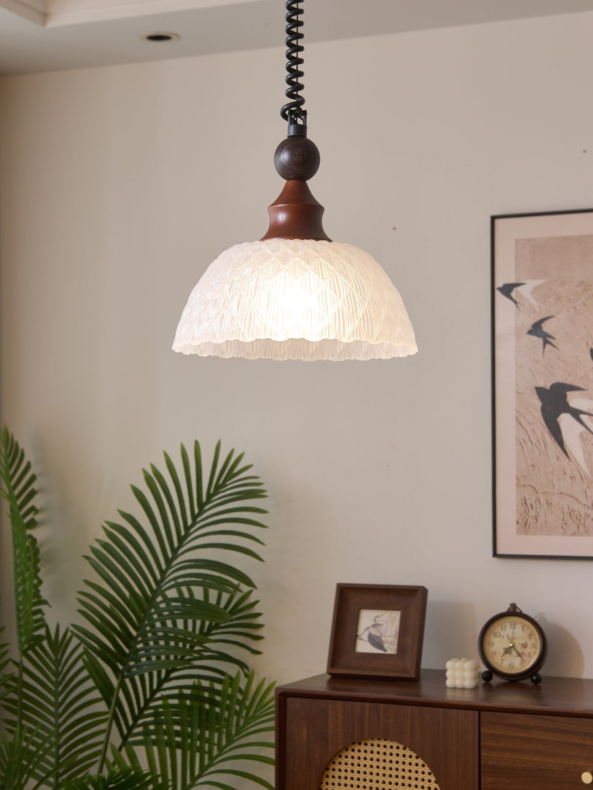 Nydoreth elegantie Vintage Art Houten hanglamp