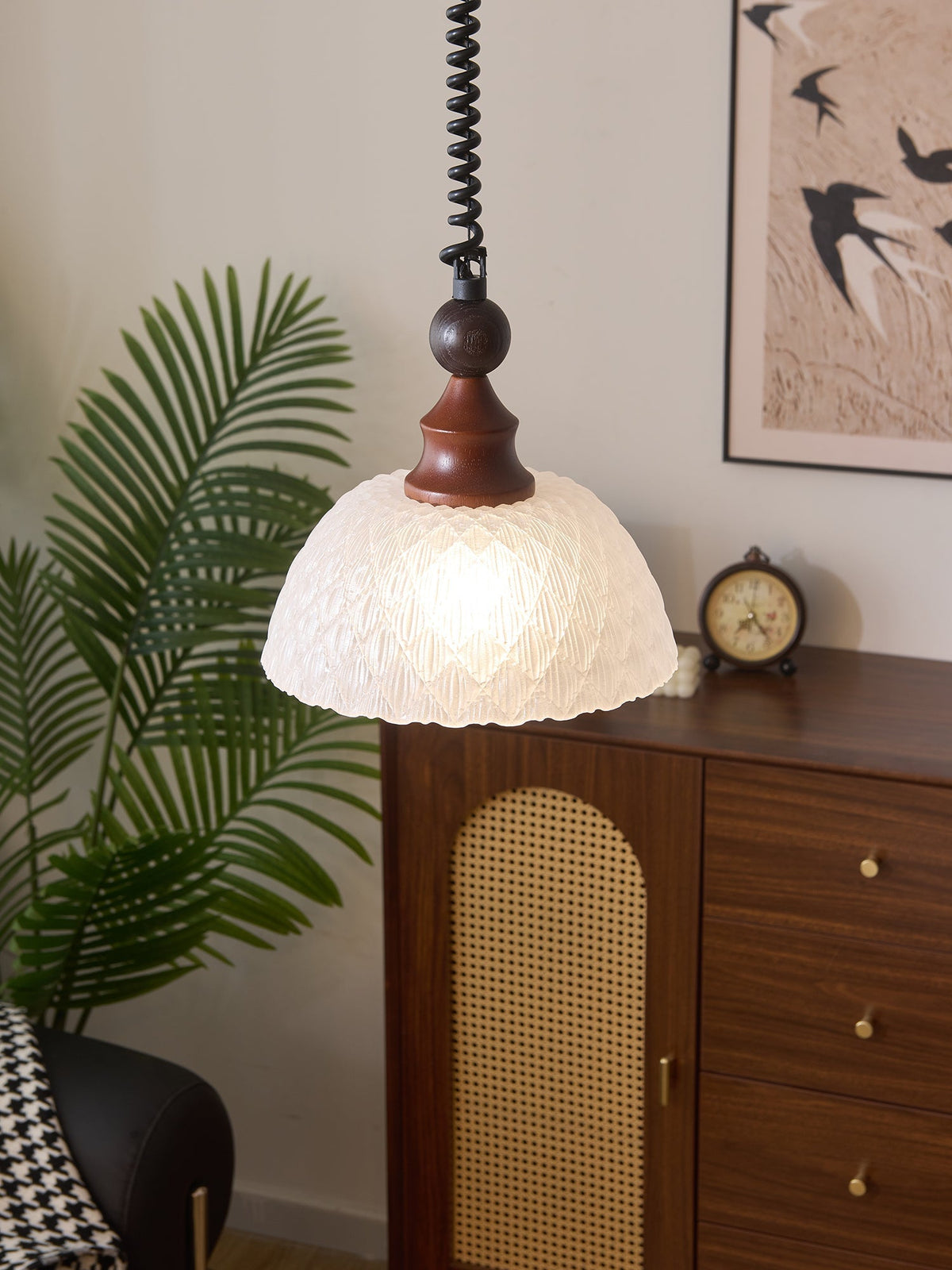 Nydoreth elegantie Vintage Art Houten hanglamp