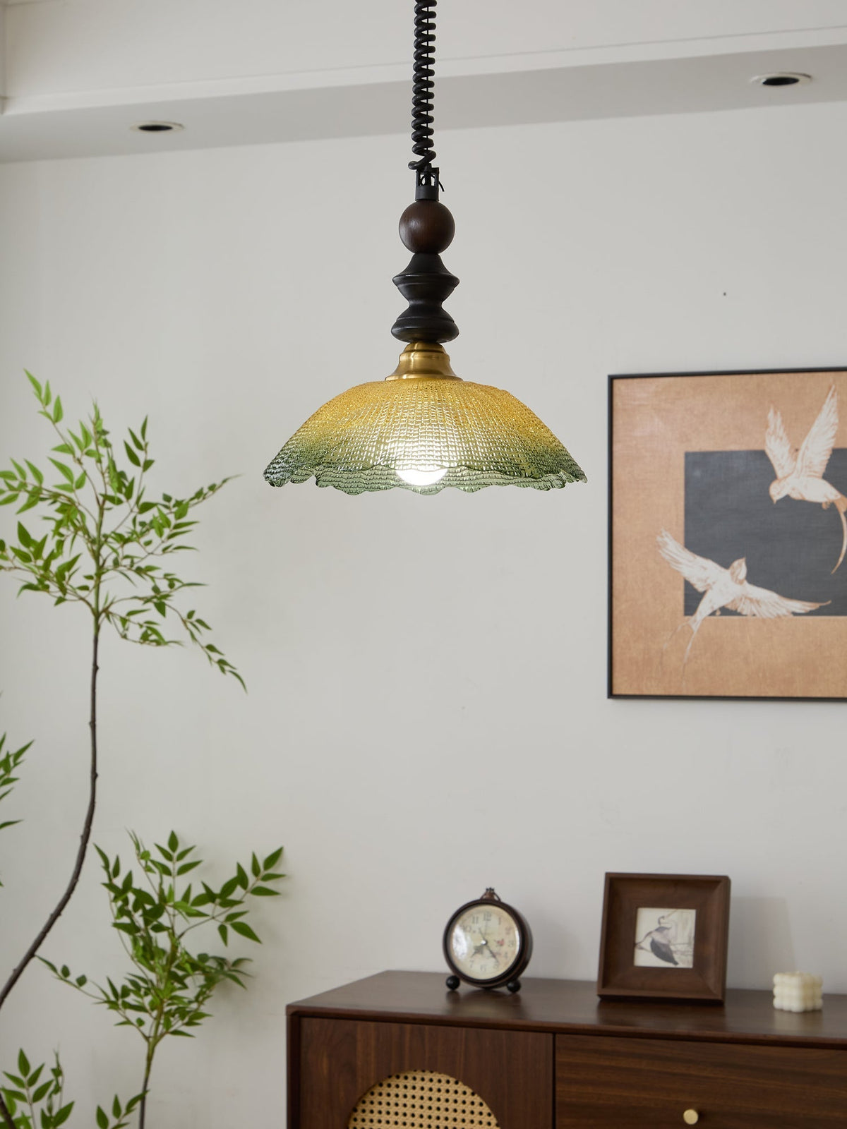 Nydoreth elegantie Vintage Art Houten hanglamp