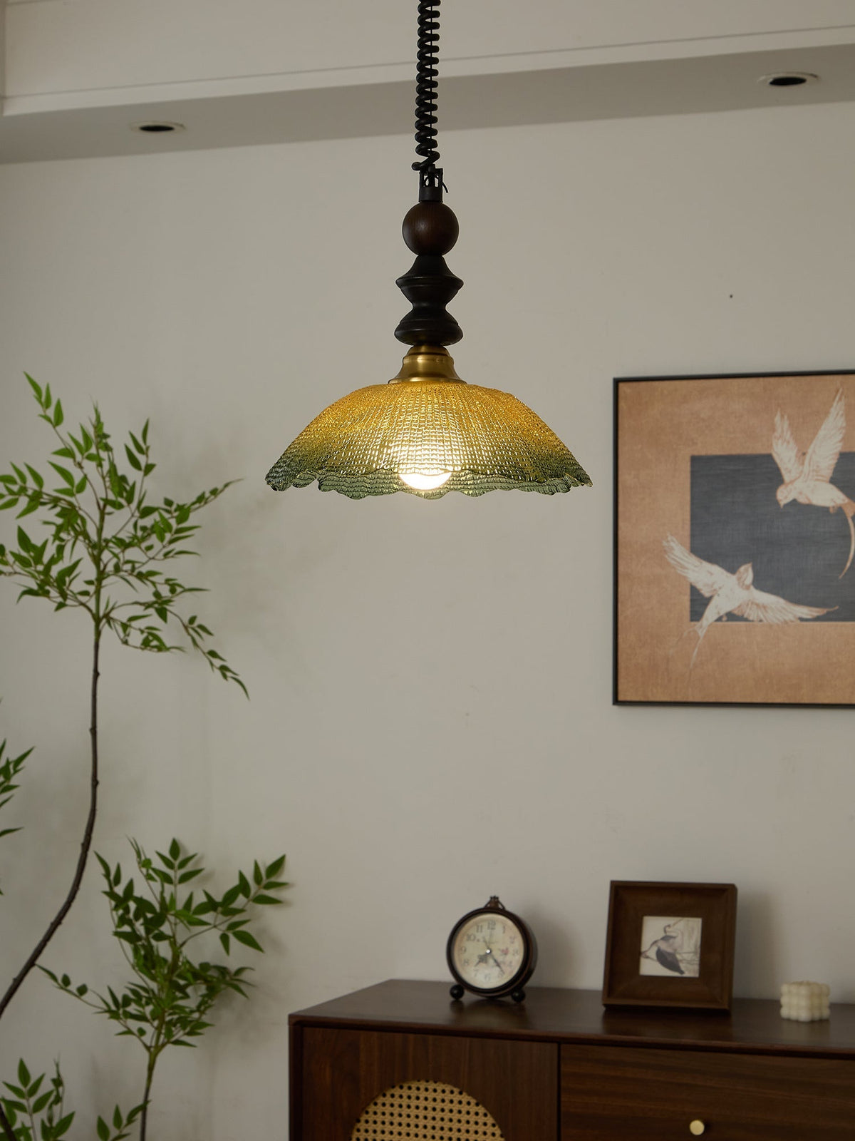 Nydoreth elegantie Vintage Art Houten hanglamp