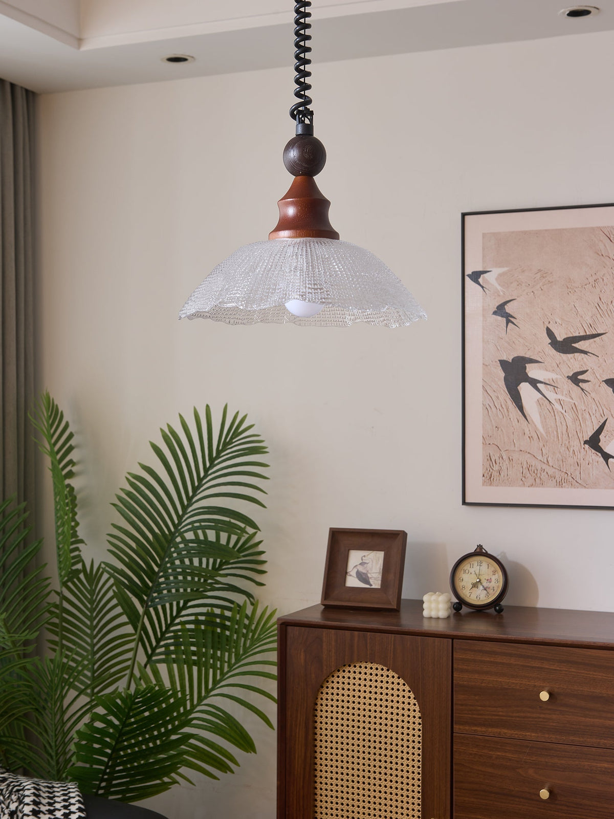 Nydoreth elegantie Vintage Art Houten hanglamp