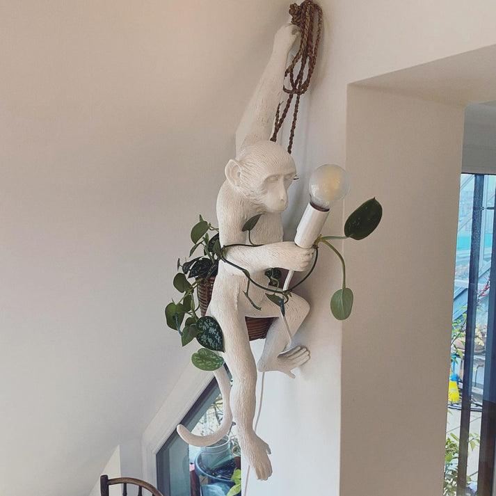 Bnx Art uniek Monkey hars wandlamp