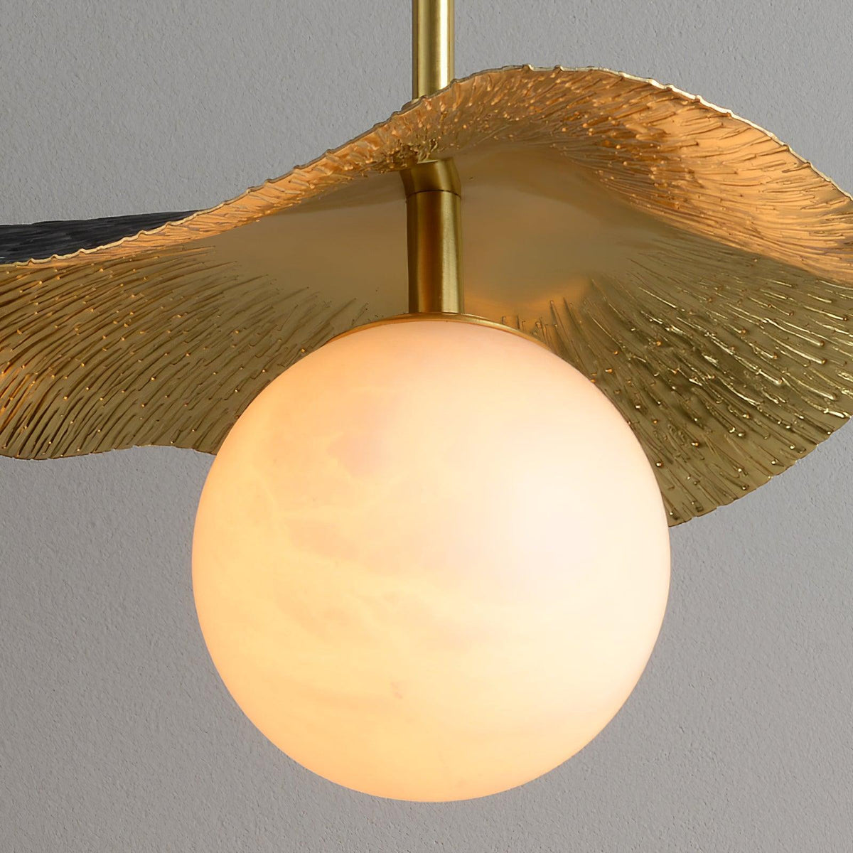 Talem hanglamp met albasten plafondkap