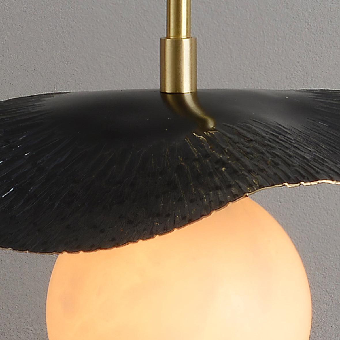 Talem hanglamp met albasten plafondkap