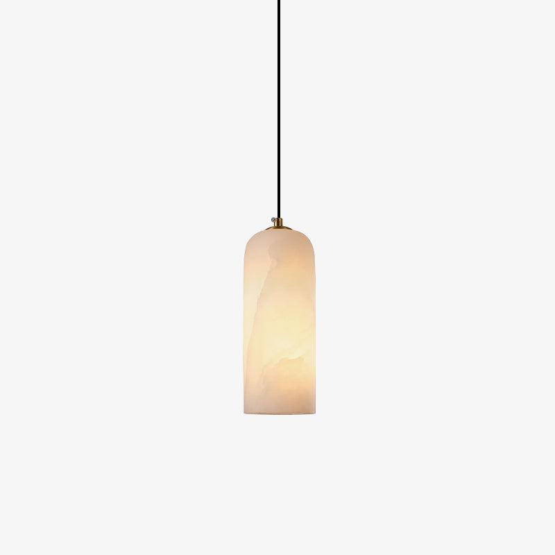 Nivenira cilindrische hanglamp van albast