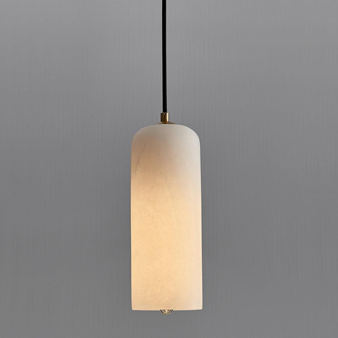 Nivenira cilindrische hanglamp van albast