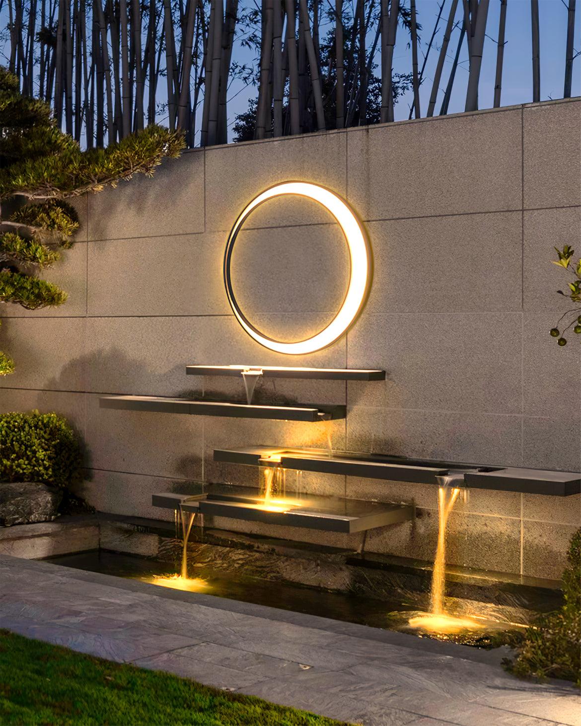 Noreliella ronde LED buitenwandlamp