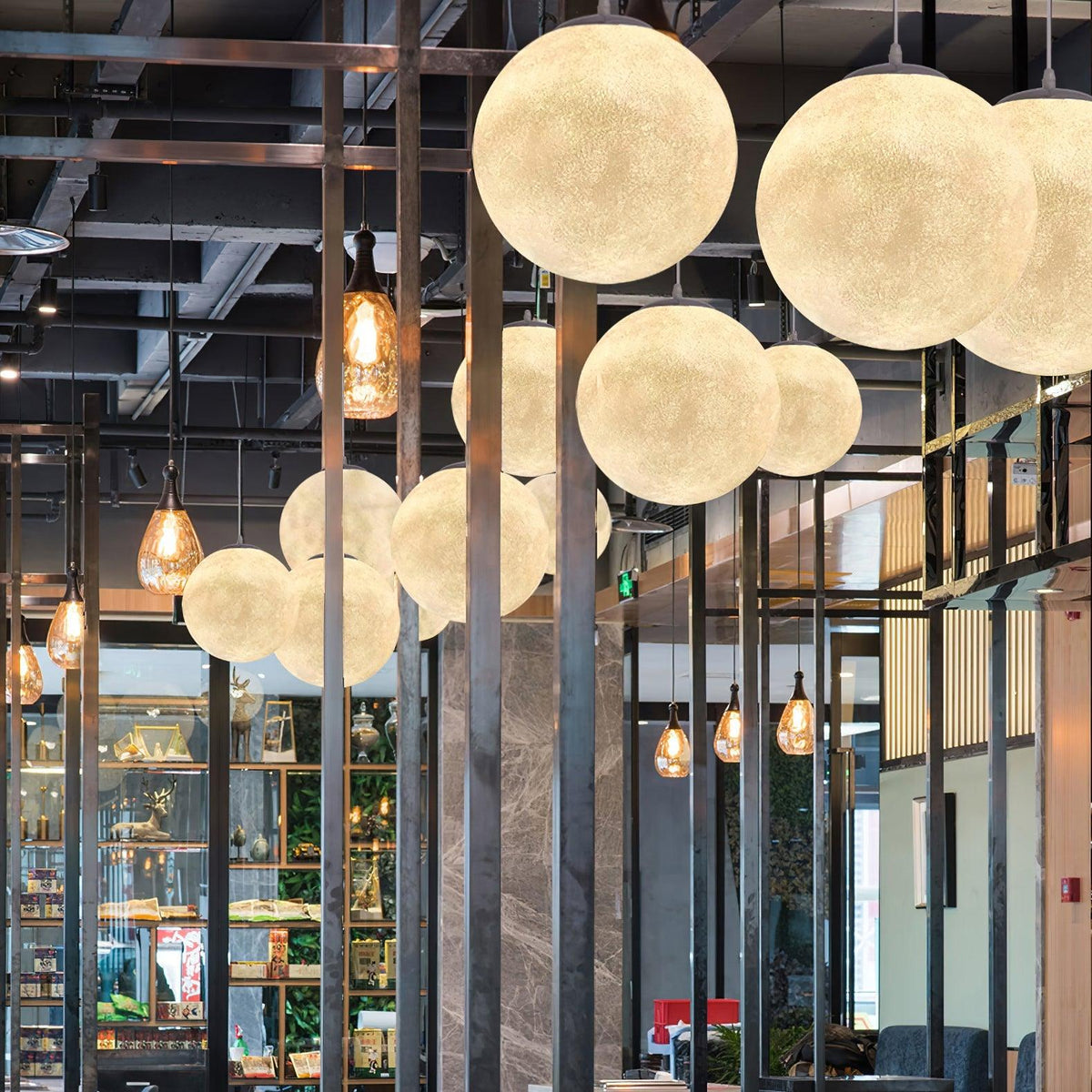 Miralaine hanglamp maansvormig voor woonkamer