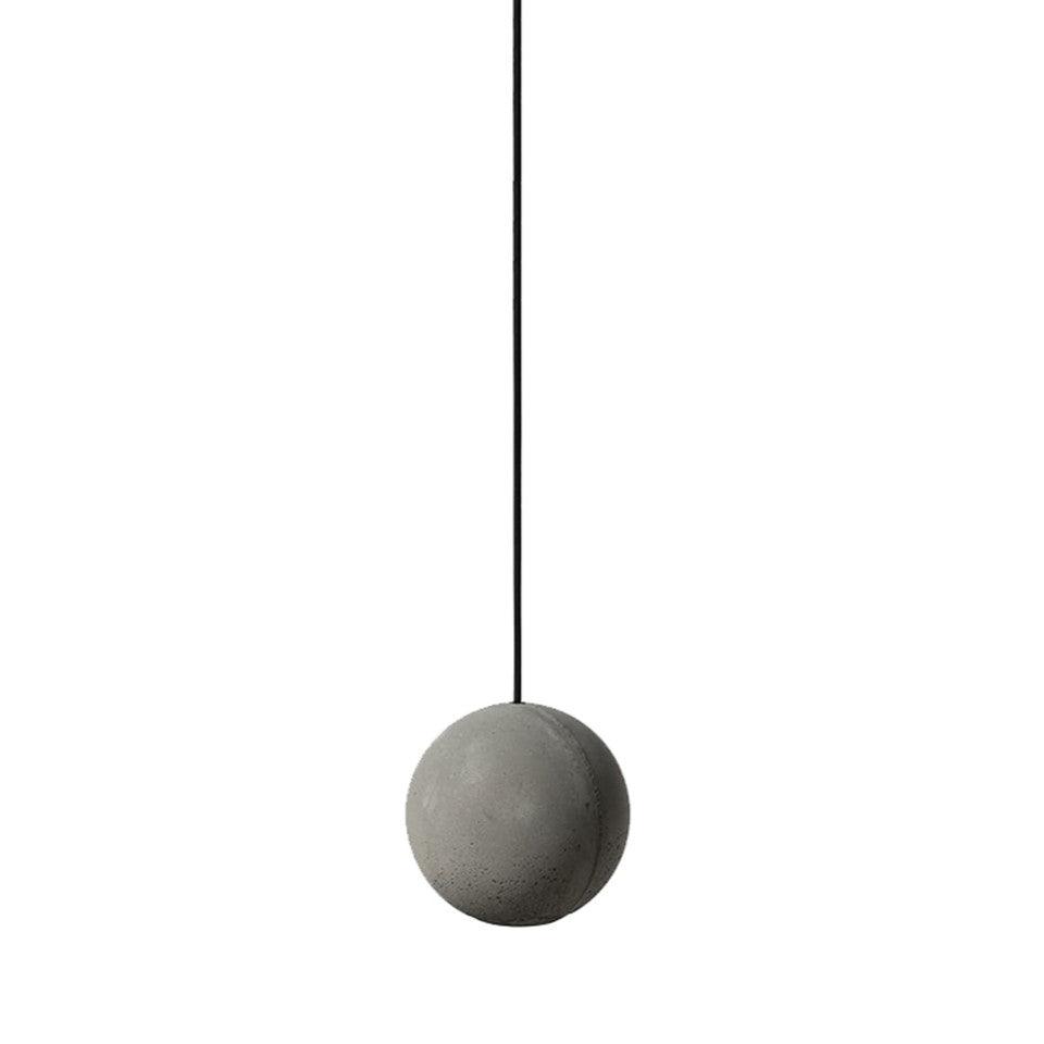 Umi hanglamp van beton met bolvormige maan Minimalistisch