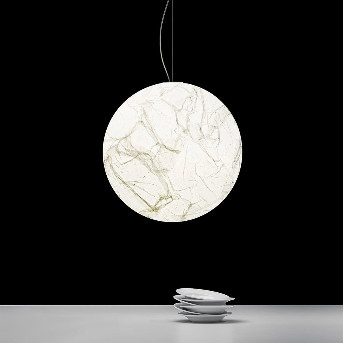 Bolvormig Minimalistisch Zijde Hanglamp