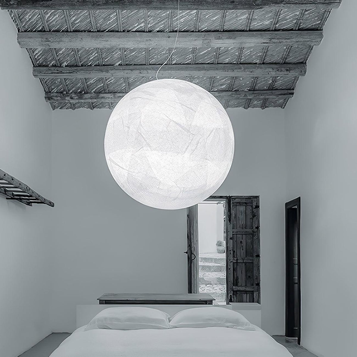Bolvormig Minimalistisch Zijde Hanglamp
