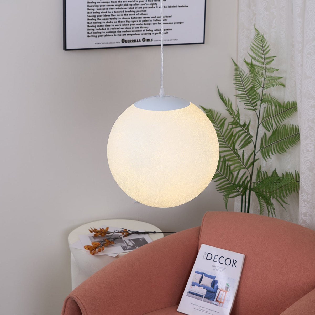 Miralaine hanglamp maansvormig voor woonkamer