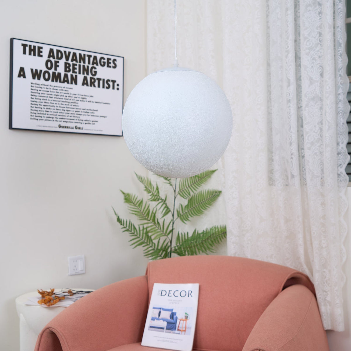 Miralaine hanglamp maansvormig voor woonkamer