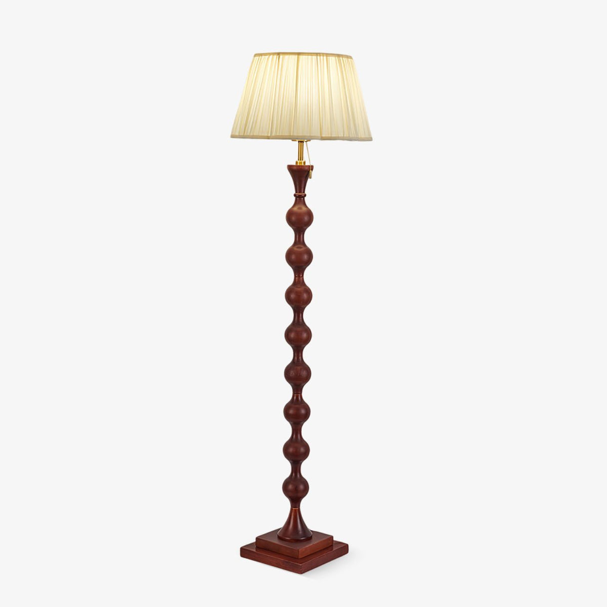 Celon Houten Stoffen Vintage vloerlamp