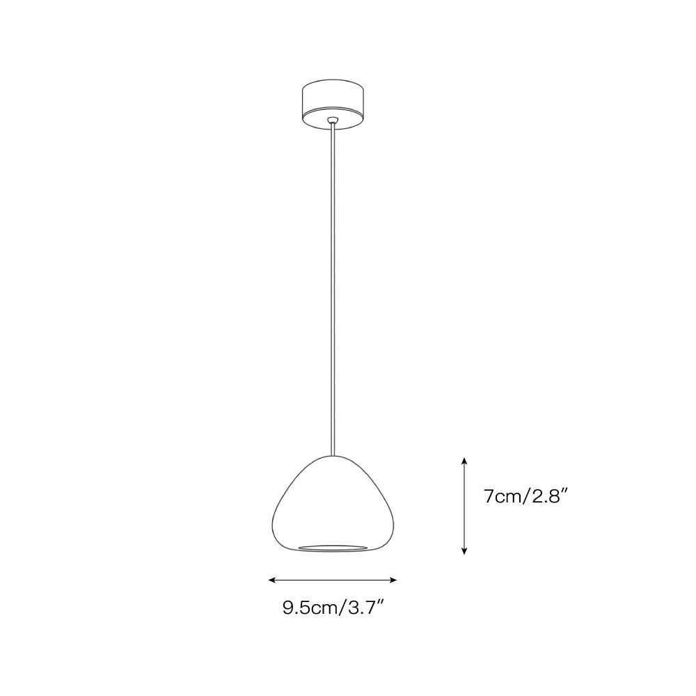 Morphe albasten hanglamp