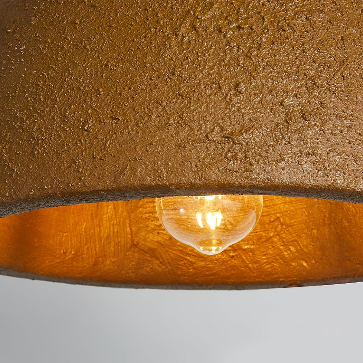 Osileth Wabi-Sabi hanglamp van hars van bruin polystyreen