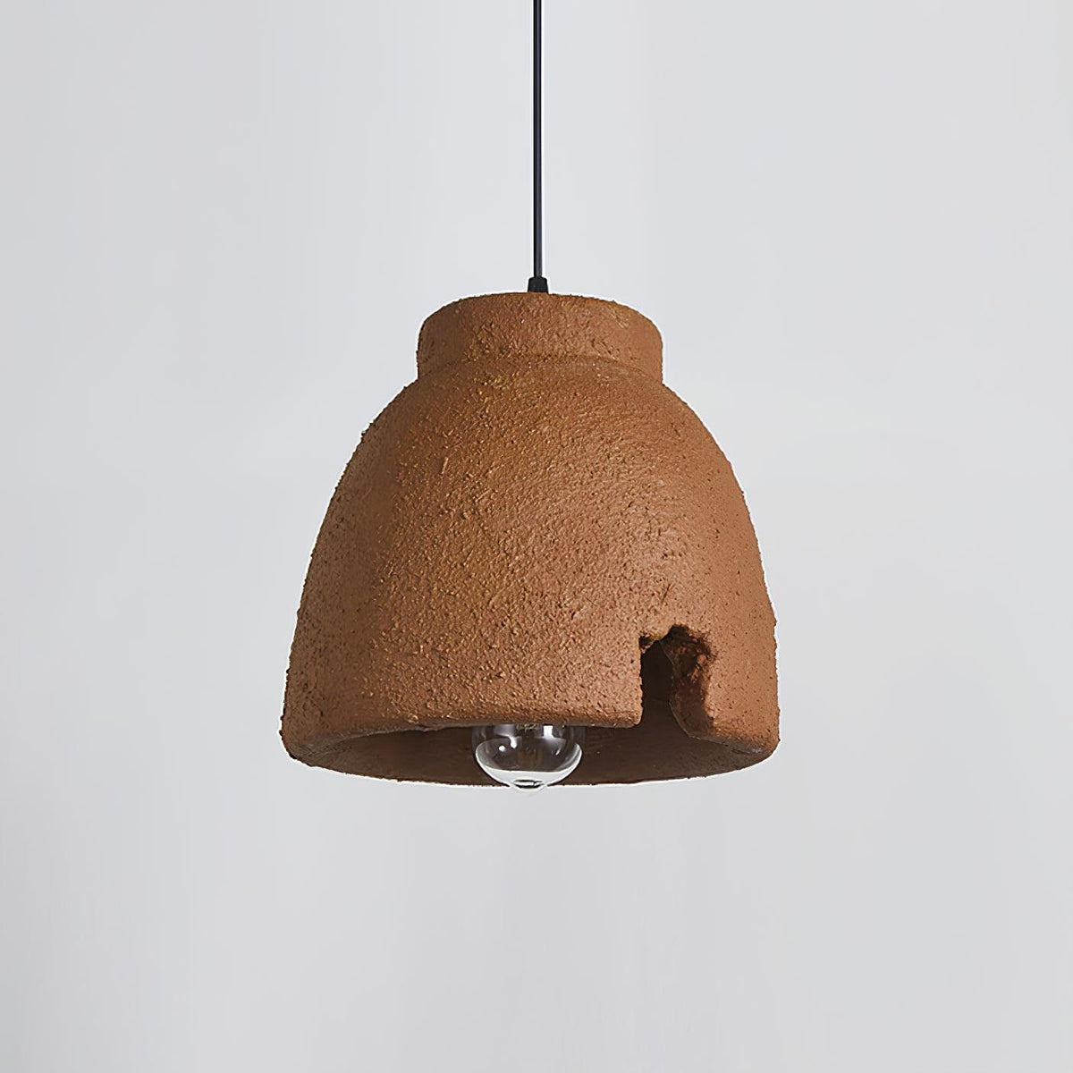 Osileth Wabi-Sabi hanglamp van hars van bruin polystyreen