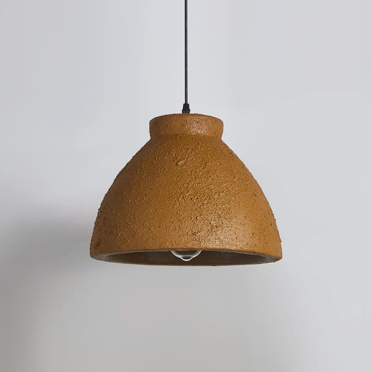 Osileth Wabi-Sabi hanglamp van hars van bruin polystyreen