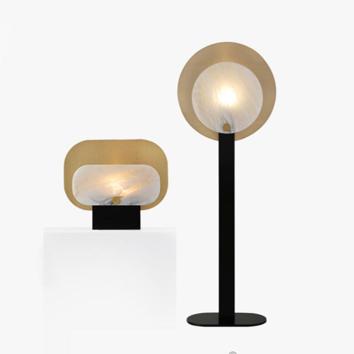 Mosaic elegantie albasten vloerlamp