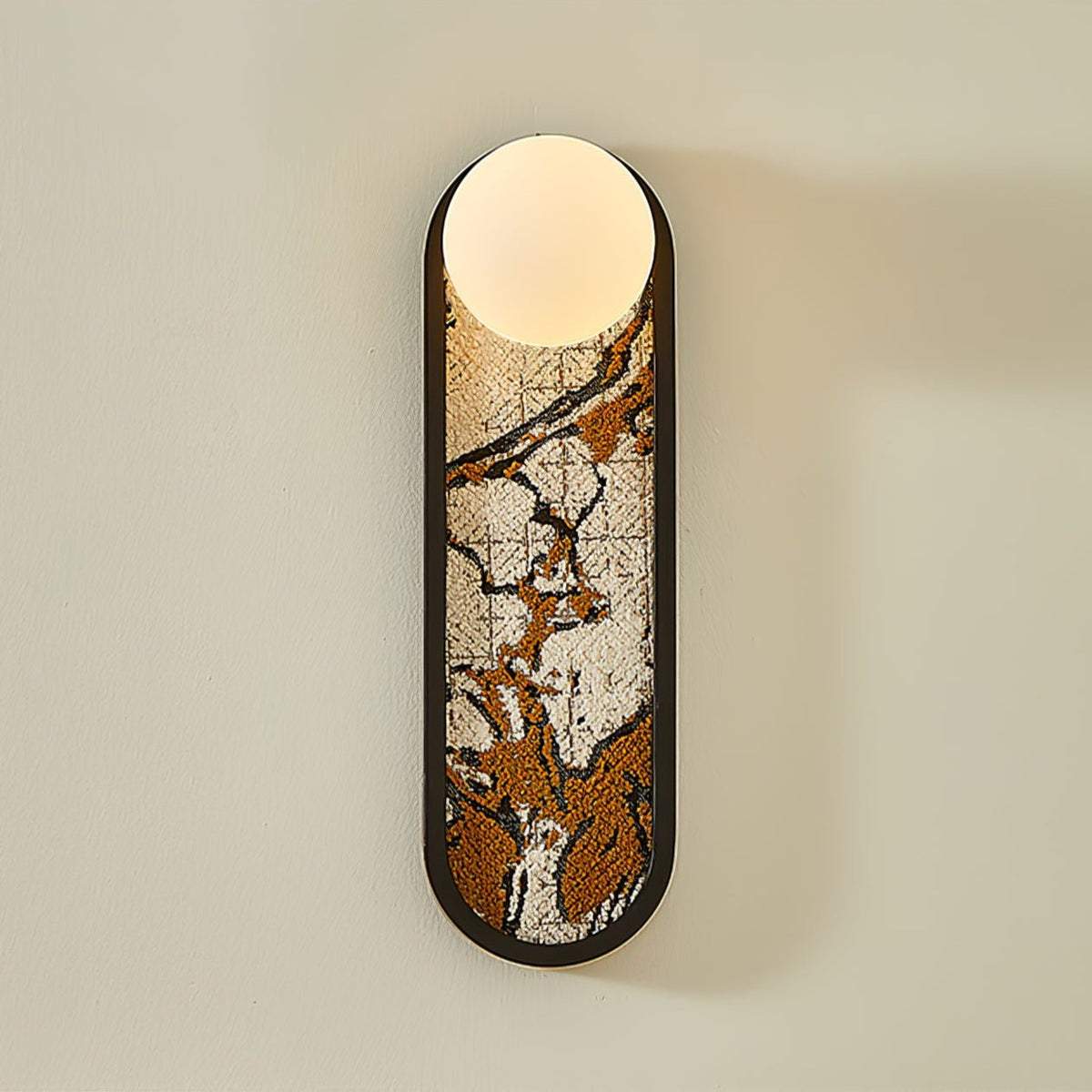 Uzorus Premium Noordse kunst wandlamp van stof