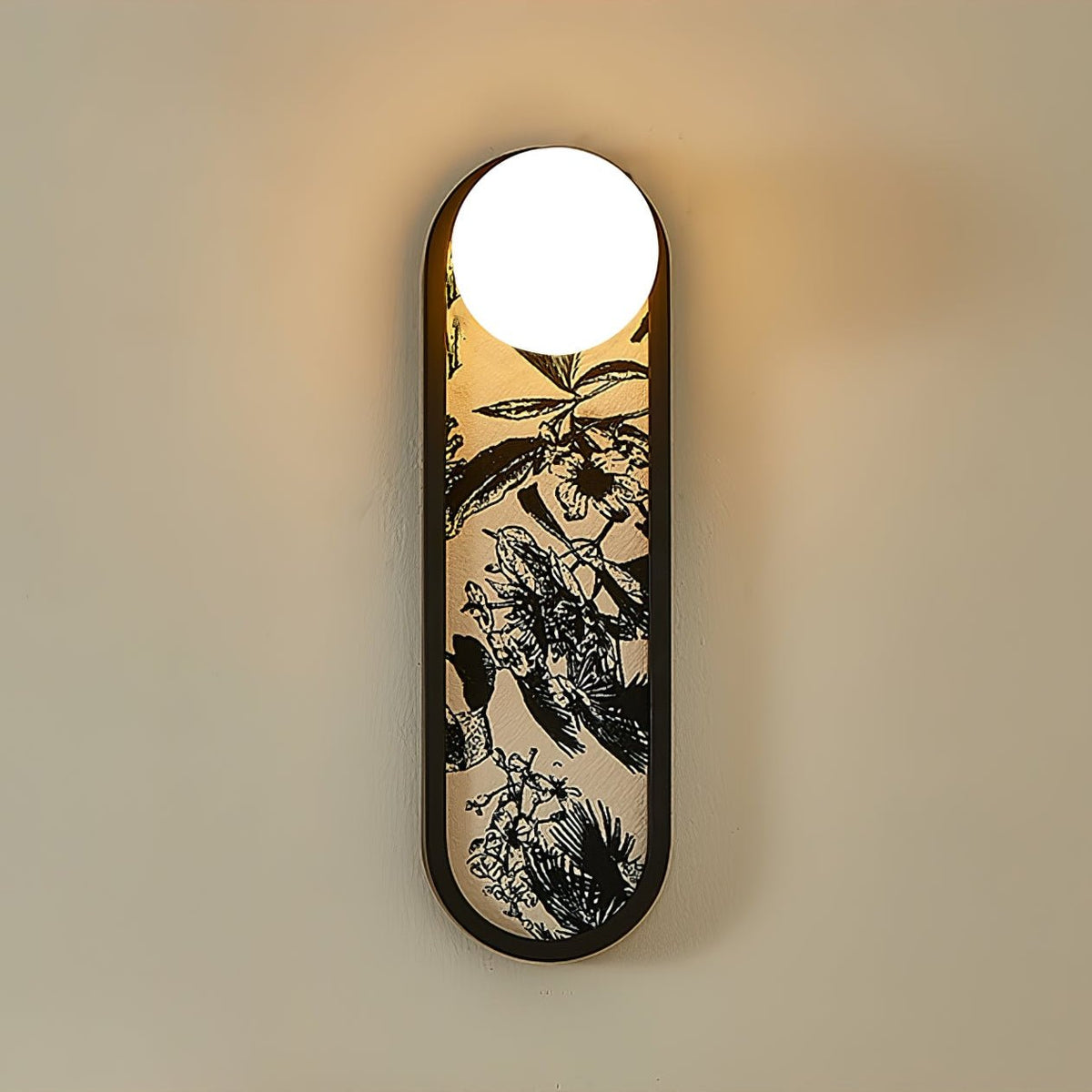 Uzorus Premium Noordse kunst wandlamp van stof