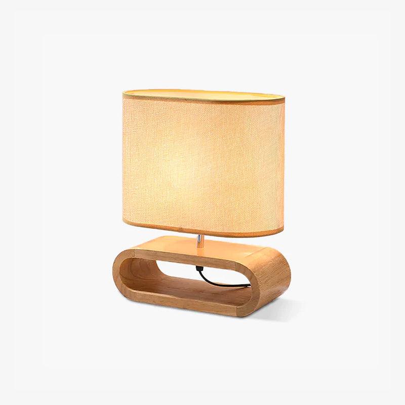 Loop Rustieke houten tafellamp
