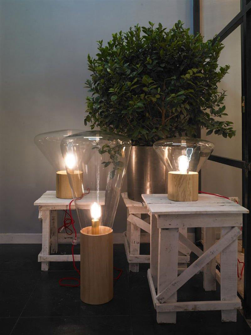 Sylirella Minimalistische houten tafellamp