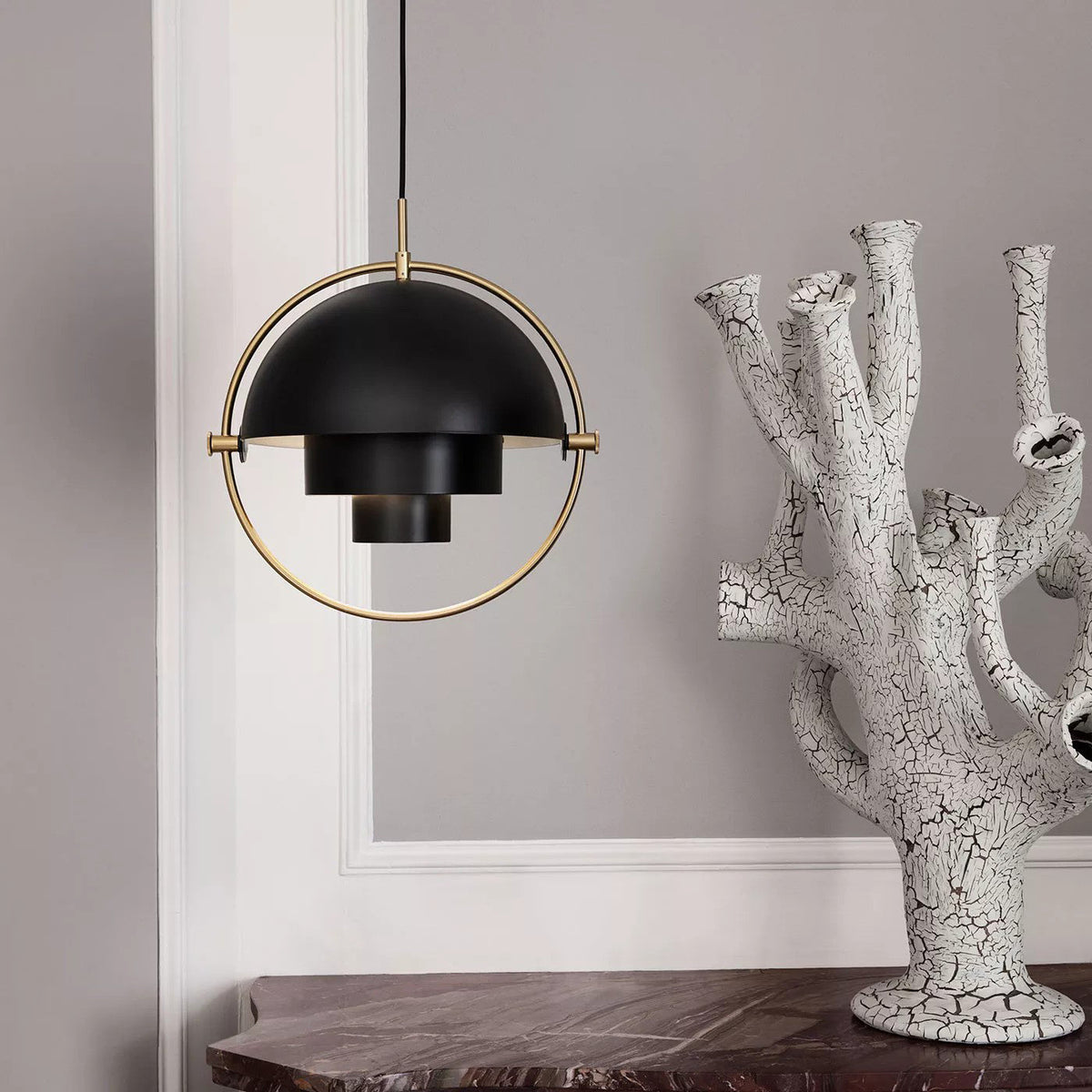 Miruaine hanglamp Deformed Ball Goud