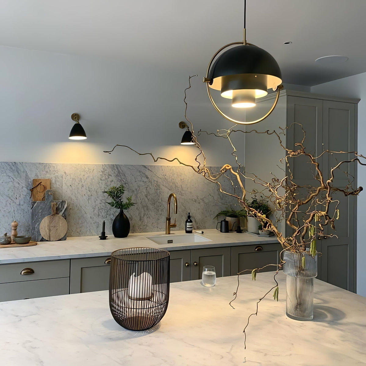 Miruaine hanglamp Deformed Ball Goud