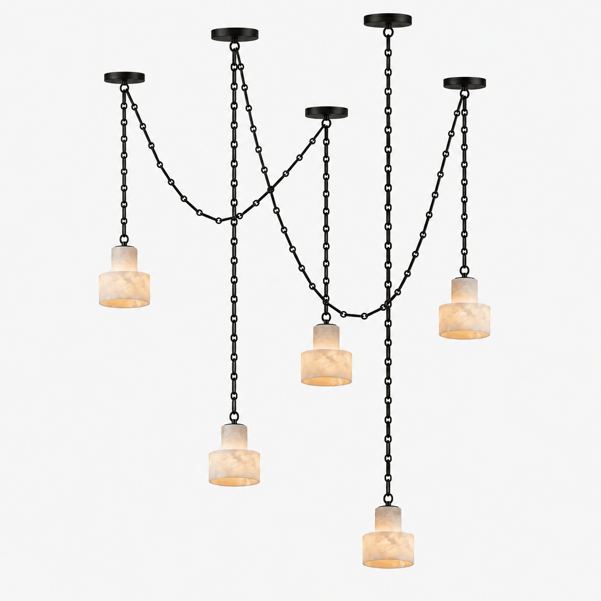 Leocadie Multi-Tier Ketting Drum hanglamp