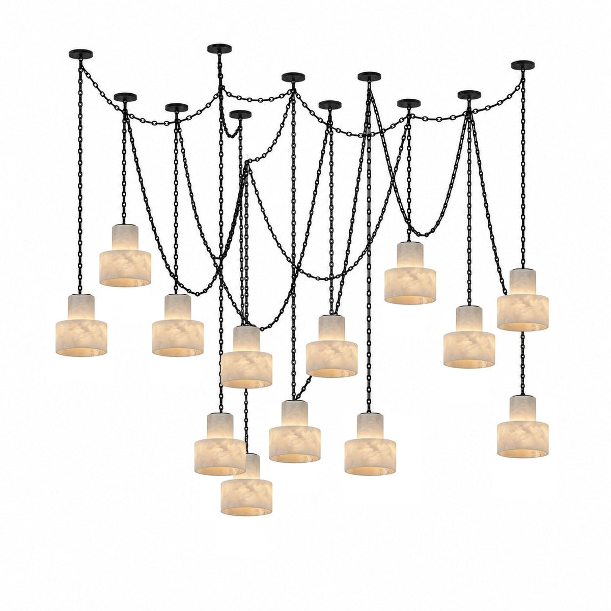 Leocadie Multi-Tier Ketting Drum hanglamp