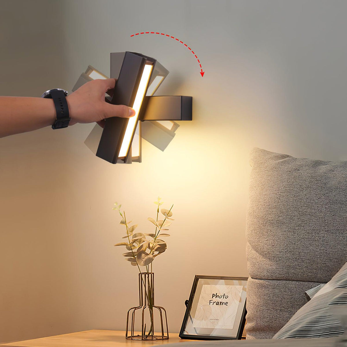 Regelbare aluminium wandlamp voor slaapkamer en woonkamer