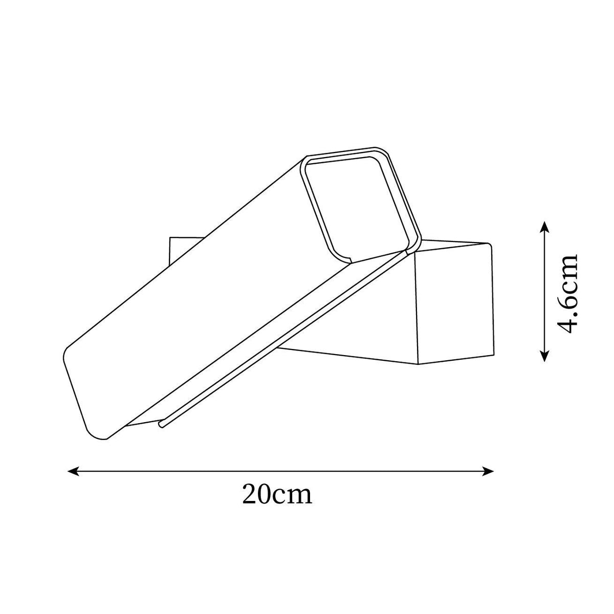 Regelbare aluminium wandlamp voor slaapkamer en woonkamer